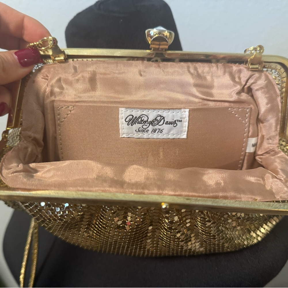 Whiting & Davis Gold Evening Bag